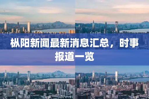 樅陽新聞最新消息匯總，時(shí)事報(bào)道一覽