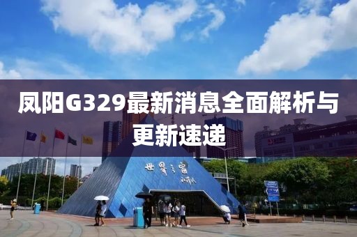 鳳陽G329最新消息全面解析與更新速遞
