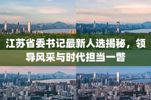 江蘇省委書記最新人選揭秘，領(lǐng)導風采與時代擔當一瞥