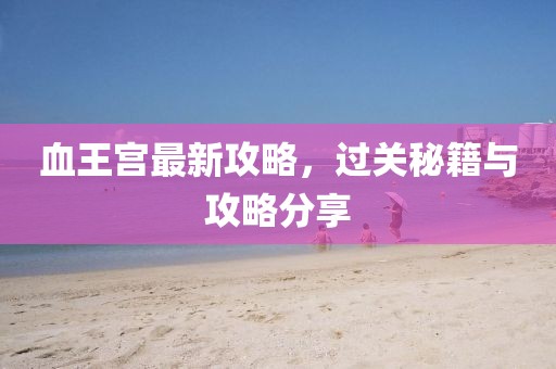 血王宮最新攻略，過關(guān)秘籍與攻略分享