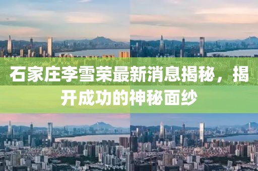 石家莊李雪榮最新消息揭秘，揭開成功的神秘面紗