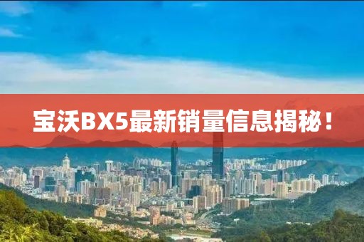 寶沃BX5最新銷(xiāo)量信息揭秘！