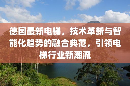 德國最新電梯，技術(shù)革新與智能化趨勢的融合典范，引領(lǐng)電梯行業(yè)新潮流