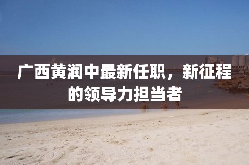 廣西黃潤(rùn)中最新任職，新征程的領(lǐng)導(dǎo)力擔(dān)當(dāng)者